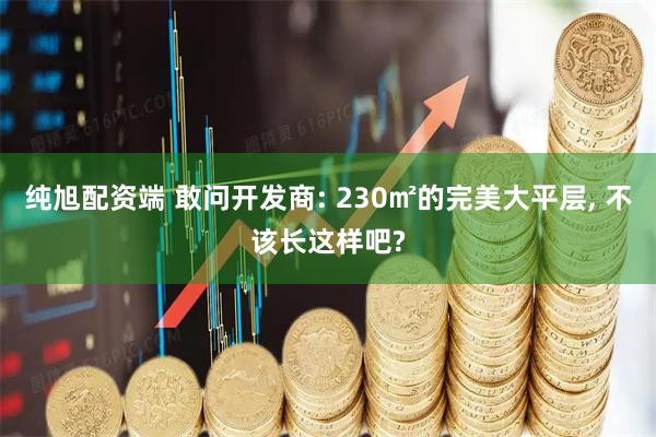 纯旭配资端 敢问开发商: 230㎡的完美大平层, 不该长这样吧?